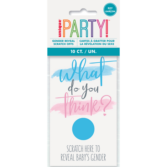 Gender Reveal Scratch Cards