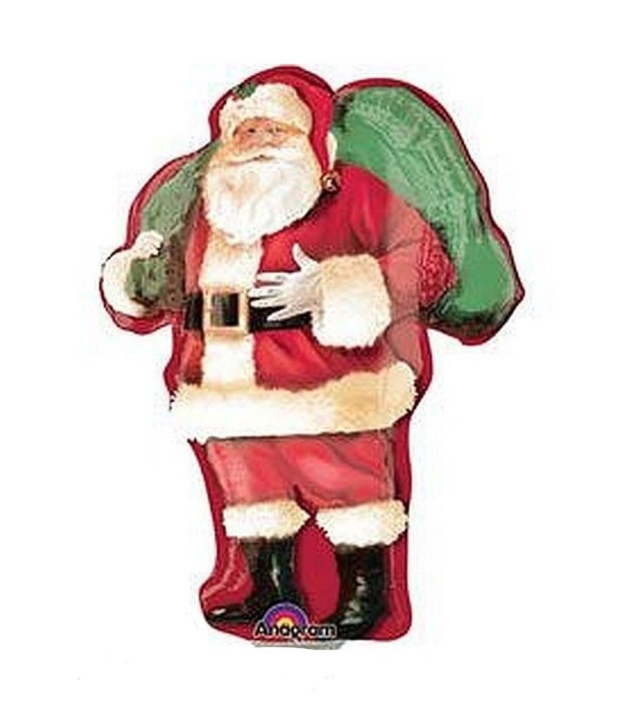 Traditional Santa Supershape Balloon