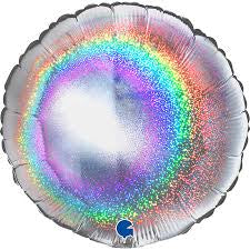 Silver Glitter 36” Round Balloon