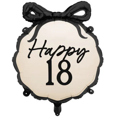 Black & Cream 18 Balloon