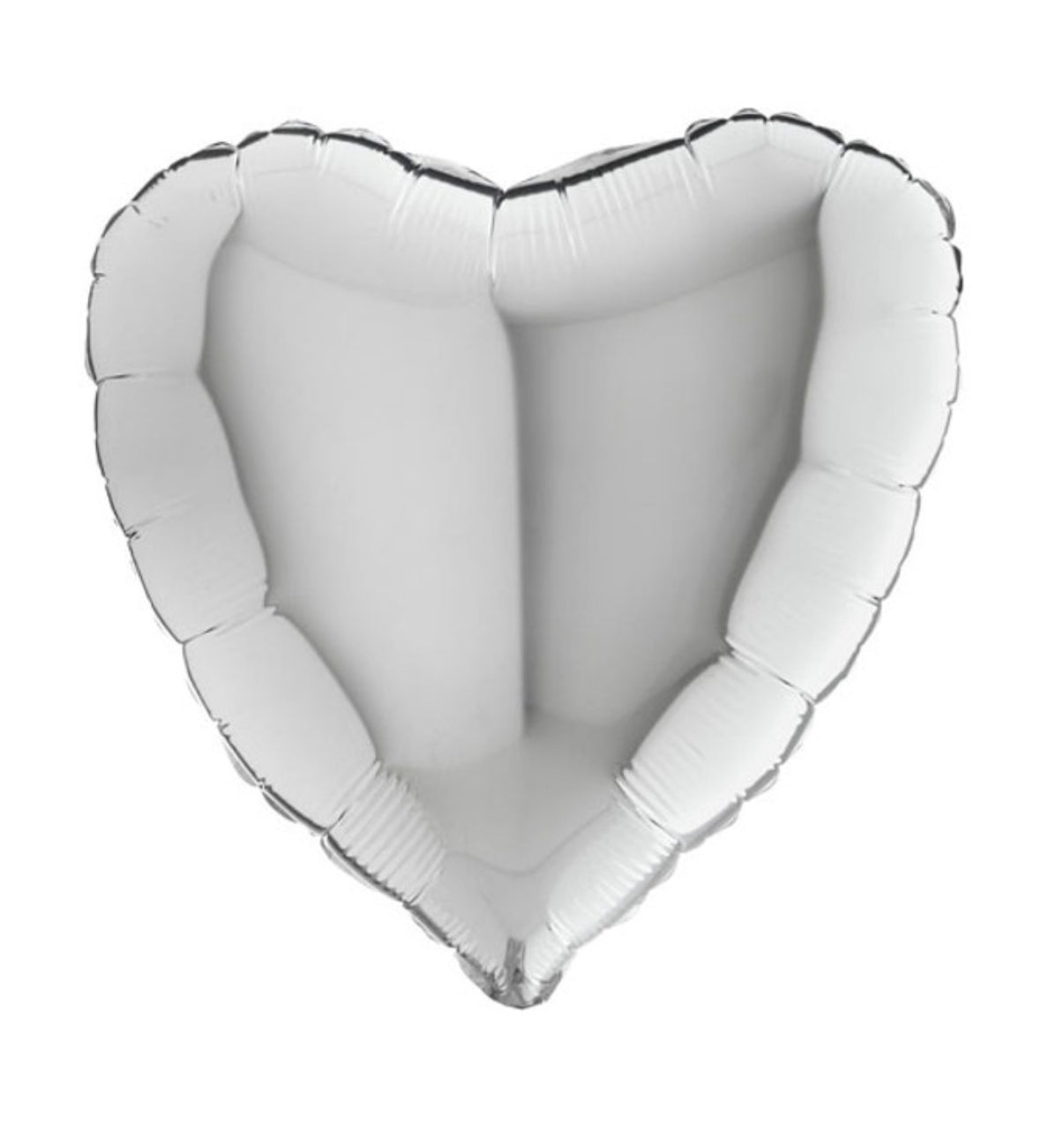 Silver Heart Balloon