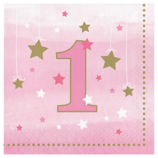Twinkle Twinkle Little Star Pink Napkins