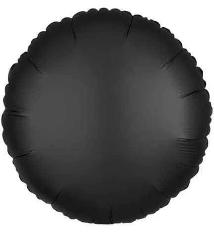 Black Silk Lustre Round Balloon