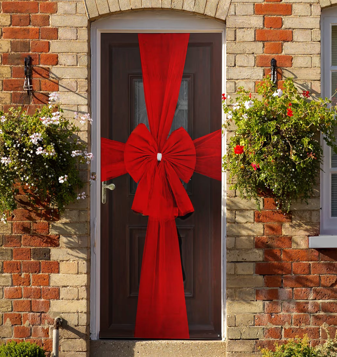 Luxury Red Door Bow