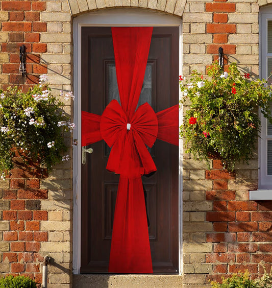 Luxury Red Door Bow