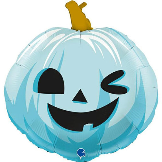 Funny Face Pumpkin Blue